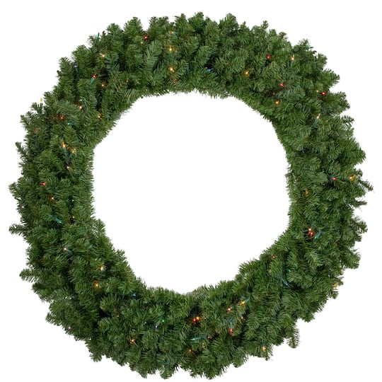 4ft. Pre-Lit Canadian Pine Artificial Christmas Wreath